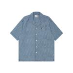 Рубашка мужская синяя BLX Aape, синий - фото