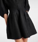 Льняное мини-платье Soleil Faithfull, черный - фото 5