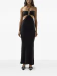 Платье макси с вырезами GCDS, черный - фото 3