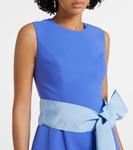 Коктейльное платье из крепа Carolina Herrera, Delphinium Multi - фото 4