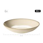 Сервиз OSSIA, набор тарелок, керамика Mäser, серый - фото 4