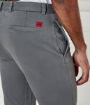 Брюки мужские Hugo хлопковые укороченные, серый - фото 4