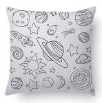 Наволочка twentyfour Outer Space, 45 см, разноцветный - фото 2