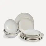 Посуда Aveiro, 12 предметов El Corte Inglés, от белого - фото