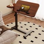 Стол складной Chuzhe Movable Bedside Table Sofa Side Small Table Simple Student Desk Foldable Laptop Computer Office Desk [Foldable Standard Model] Walnut Color - Black Frame [Movable] - фото 6