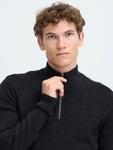 Свитер Casual Friday  CFHEINE halfzip, темно-синий - фото 5