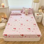 Подогнанная простыня Sanrio, розовый - фото 4