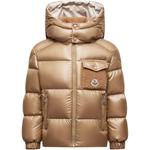 Детская пуховая куртка Moncler, бежевый - фото