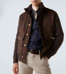 Замшевый блузон Brunello Cucinelli, Cyu72 - фото 5