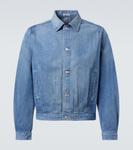 Выцветшая джинсовая куртка Auralee, Light Indigo - фото