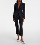 Шерстяной блейзер McQueen, темно-синий - фото 2