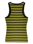 Топ в полоску GANNI, зеленый - фото 6
