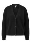 Вязаный кардиган QS, черный - фото