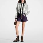 Джинсовые шорты женские темно-синие Louis Vuitton - фото 4