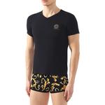 Футболка мужская черная Versace, черный - фото 4