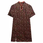 Платье Superdry Mandarin Jacquard short, черный - фото 3