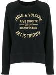 Zadig&Voltaire толстовка Art Is Truth с вышивкой, черный - фото