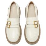 Женские лоферы однотонные BASTO, бежевый - фото 11