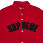 Куртка Supreme Arc Denim Coaches Jacket, Red - фото 3