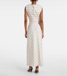 Юбка макси в клетку Noelle Simkhai, Sand Gingham - фото 3