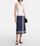 Рифленая хлопковая топ Vince, белый - фото 2