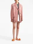 Однобортный пиджак Prada, розовый - фото 2