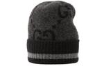 Шапка Gucci Unisex, серый / черный - фото 2