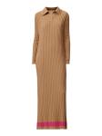 Вязаное платье Touche Prive, кэмел - фото