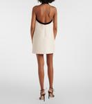 Мини-платье из шерстяного и шелкового крепа с бантом Tom Ford, экрю - фото 3