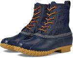 Ботинки L.L.Bean Bean Boot 8" Denim Insulated Flannel Lined, цвет Dark Denim/Bright Navy/Gum/Classic Navy - фото