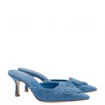 Женские туфли Flora из денима Larroude, Denim - фото 3