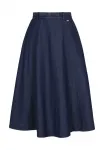 Юбка а-силуэта Dreimaster, Navy Denim - фото 4