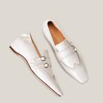SHOEMAKER QUEEN Женские лоферы белые, цвет White - фото 7