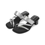 Шлепанцы женские Gemeiq, серебряный - фото 4