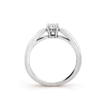 Кольцо Van Cleef & Arpels Bonheur 0.30 ct EVVS2, платина, бриллиант - фото 3