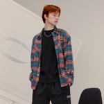 Футболка Unisex Champion Японская версия, Темно-синяя клетка - фото 6