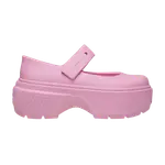 Кроссовки Crocs Stomp Mary Jane Pink Tweed, розовый - фото