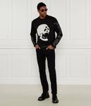 Лонгслив мужской Hugo с черепом, черный - фото 2