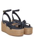 Эспадрильи Ankle Strap Leather Platform FW0FW08497 Tommy Hilfiger, синий - фото 2