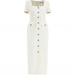 Платье миди Self portrait Crepe Self-portrait, белый - фото