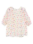 Платье с цветочным принтом Stella Mccartney Kids, белый - фото 2