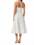 Платье-миди Celina белого цвета Astr - фото 2