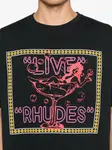 Футболка с графическим принтом RHUDE, черный - фото 4