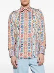 Рубашка с принтом пейсли ETRO, синий - фото 3