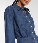 Кенстон джинсовое платье-рубашка Veronica Beard, Cornflower - фото 4