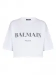 Футболка с логотипом BALMAIN, белый - фото