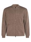 Кардиган на молнии Canali, коричневый - фото