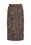 Юбка Zizzi A-line skirt, Leo Aop/Brown - фото 3