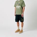 Повседневные шорты для мужчин Aape, зеленый - фото 4