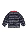 Стеганая куртка с нашивкой-логотипом Moncler Enfant, синий - фото 2